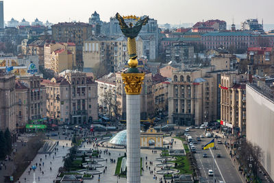 Aerial view of city