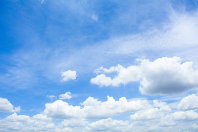 Low angle view of clouds in sky