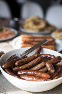 Close-up of food in plate