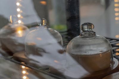 Close-up of wine glass on table