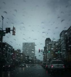 City street during rainy season