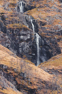 Scenic view of waterfall