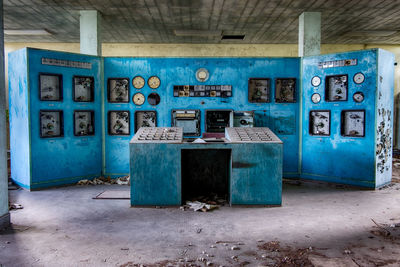 Interior of abandoned building