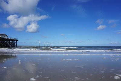 Scenic view of sea against sky