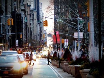 Traffic on city street