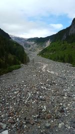 Road passing through mountains