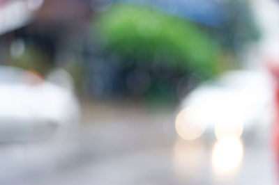 Defocused image of blurred lights