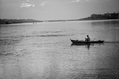 Boats in sea