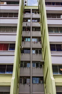 Low angle view of apartment building