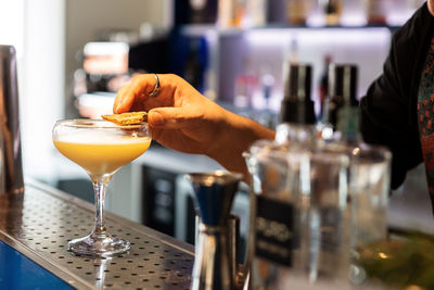 Close-up of drink on table