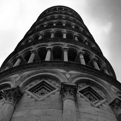 Low angle view of eiffel tower