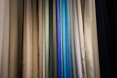 Full frame shot of multi colored curtain