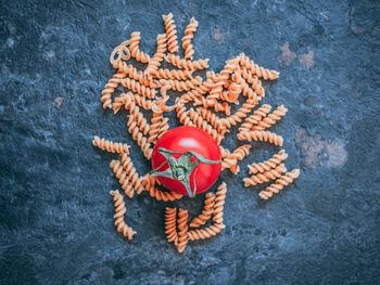 High angle view of vegetables