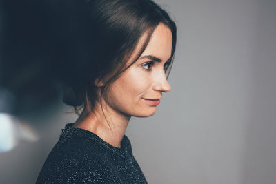 Portrait of a beautiful young woman