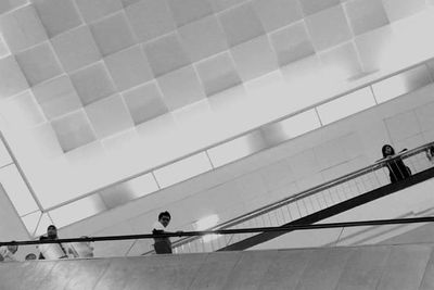 High angle view of man on floor