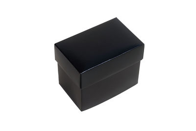High angle view of paper against white background