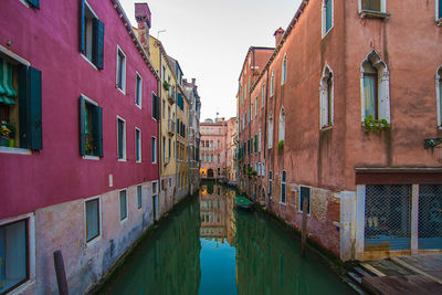 Canal passing through city