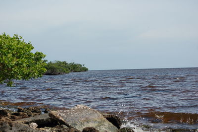 Scenic view of sea against sky