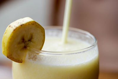 Close-up of drink on table