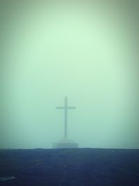 View of cross against sky