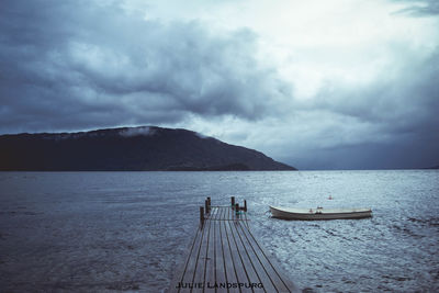 Scenic view of sea against sky