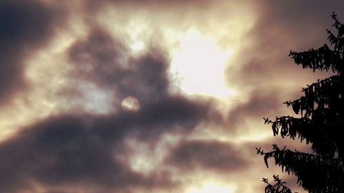 Low angle view of cloudy sky