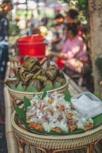 Close-up of vegetables for sale in market