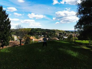 Scenic view of landscape against sky