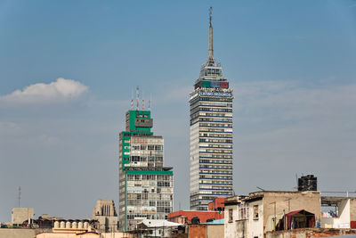 Low angle view of buildings against sky