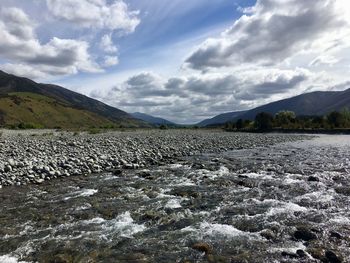 Scenic view of landscape against sky