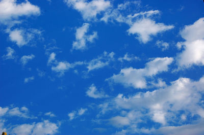 Low angle view of clouds in sky