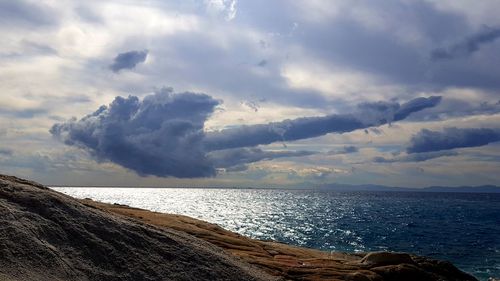 Scenic view of sea against sky