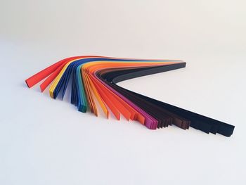 Low angle view of multi colored wall