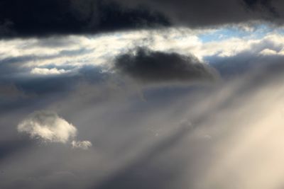 Low angle view of clouds in sky