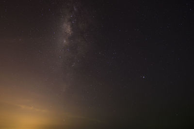 Low angle view of stars in sky