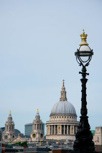 View of cathedral and buildings against sky