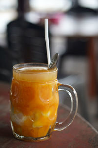 Coconut water with orange juice