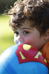 Close-up of cute baby boy