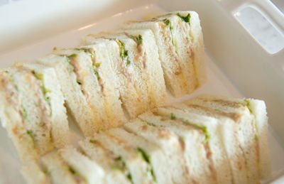 Close-up of bread in plate