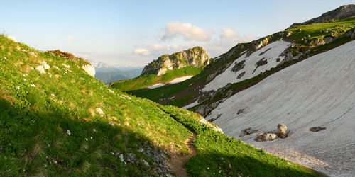 Scenic view of landscape against sky