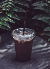 Close-up of drink on table