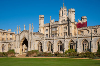 View of historical building against clear sky