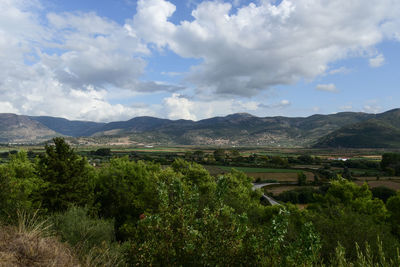 Scenic view of landscape against sky