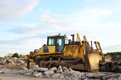 View of construction site against sky