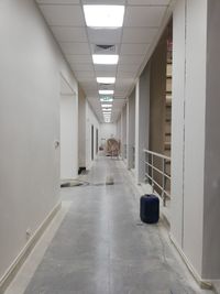 Empty corridor of building