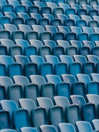 Full frame shot of empty seats