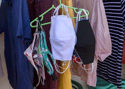 Clothes hanging on clothesline for sale