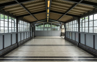 Empty corridor of building