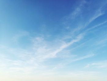 Low angle view of blue sky