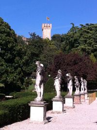 Statue against clear sky